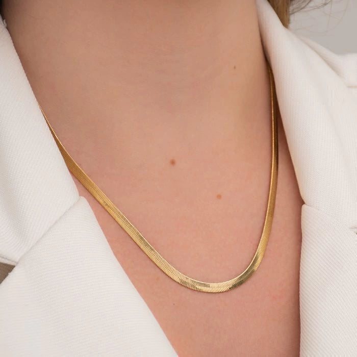 Colar Dourado Elegance Flat
